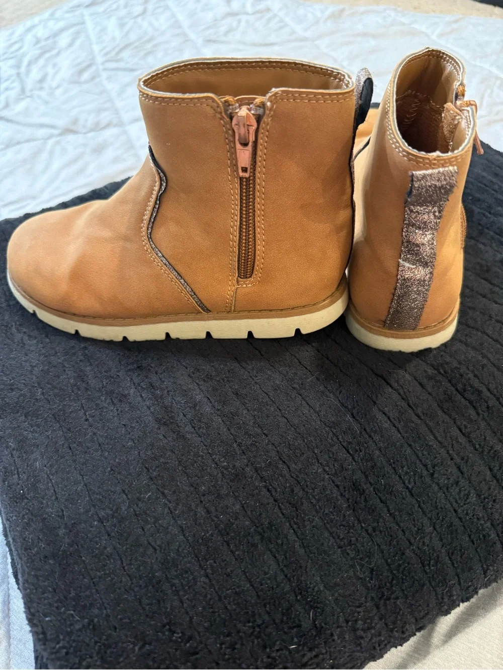 OshKosh B'gosh Kids Chestnut Brown Zip Up Chelsea Boots